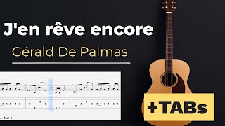 J'en rêve encore - Easy Fingerstyle Guitar Tutorial + TABs (Gérald De Palmas) | Kadifem Tabs