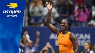 Sloane Stephens Wins in True Fashion