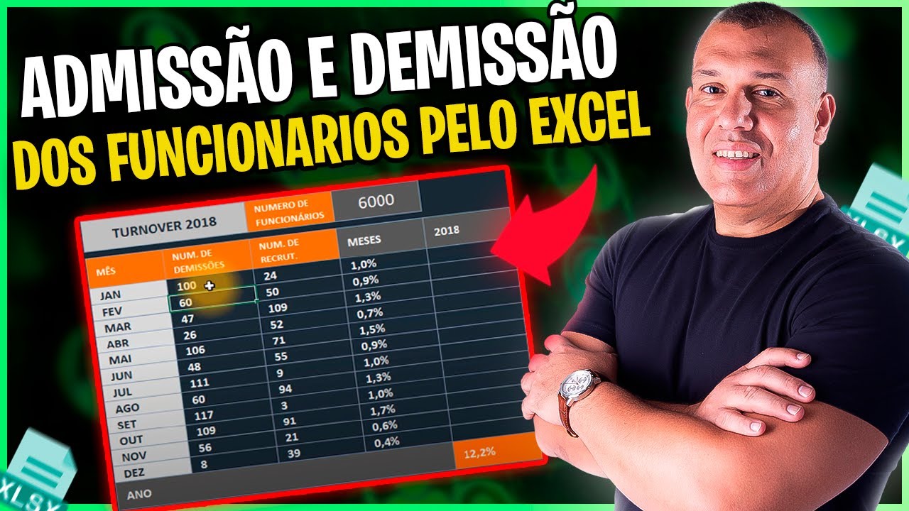 Como Calcular Turnover no Excel Rotatividade de Funcionários
