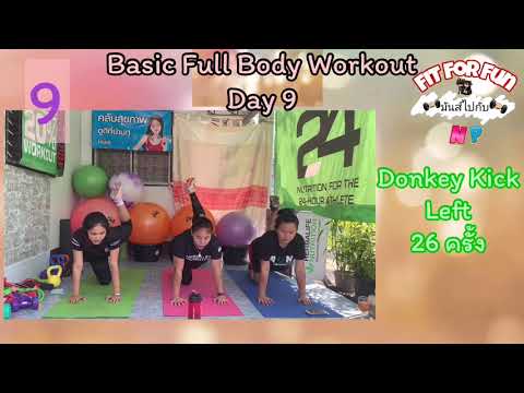 Basic Full Body Workout Day 9 | Fit For Fun มันส์ไปกับ NP