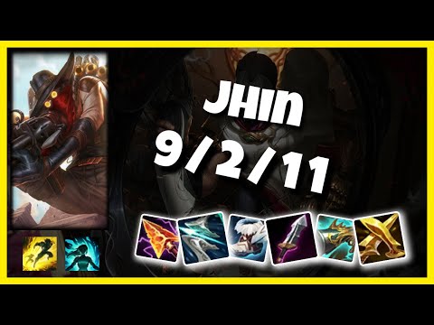 Jhin 11.3 Gameplay Challenger Replay Bot Lane - S11 (9/2/11) - OCE