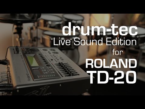 Roland TD-20 Live Sound Edition by drum-tec: 25 new kits for TD-20, TDW-20 or TD-20X