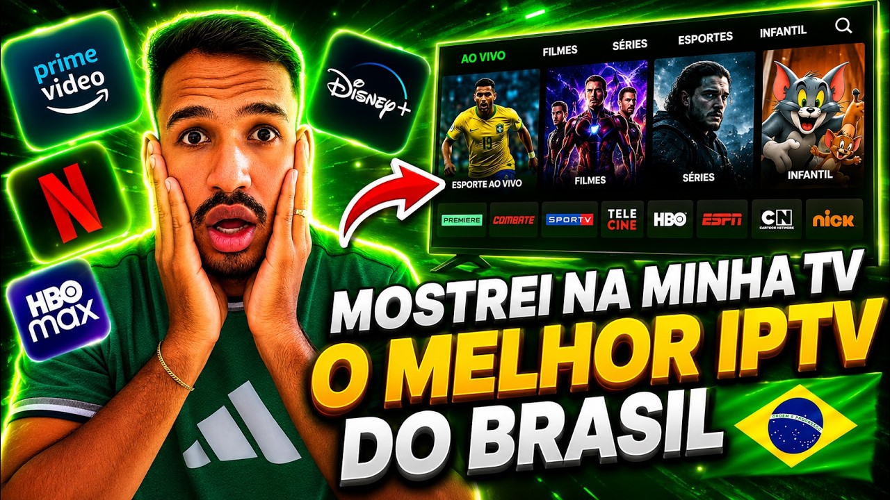 📺MOSTREI NA TELA DA TV O MELHOR IPTV DO BRASIL  IPTV COM MAIS DE 40 MIL CONTEUDOS!
