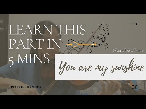 YOU ARE MY SUNSHINE - Moira Dela Torre | Learn this part in 5 minutes Violin tutorial