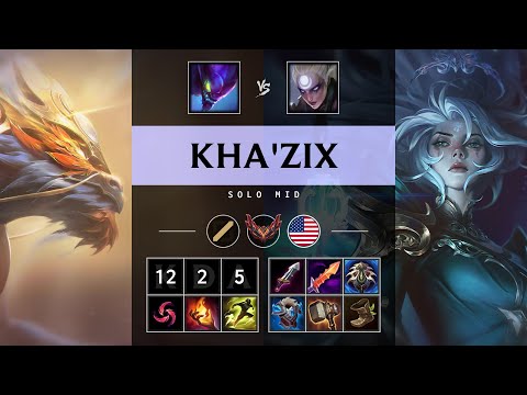 Kha'Zix Mid vs Diana - NA Grandmaster Patch 25.17