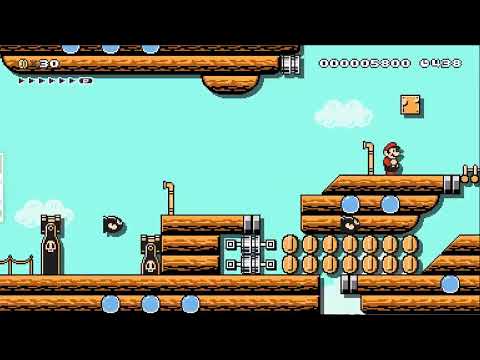 Super Mario Maker 2 Making another Airship (Canon Carnage)