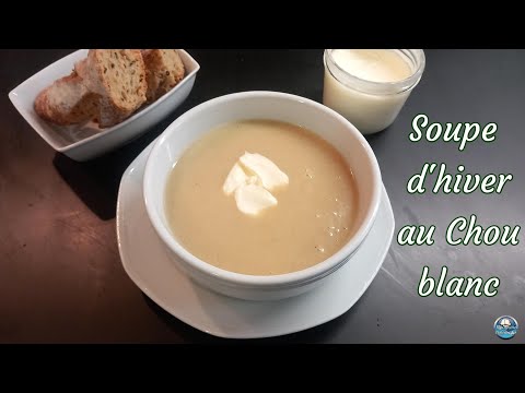 Recette SOUPE d'hiver au CHOU blanc et POMMES DE TERRE 👌😋