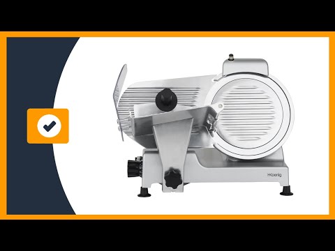 H.Koenig MSX250 Cortafiambres Eléctrico, Cortafiambres Cuchilla Italiana Profesional, Potencia 240W