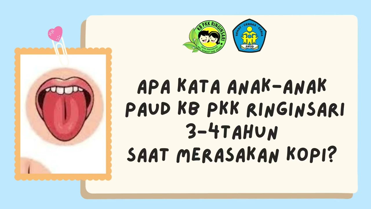 Modul ajar aku sayang tubuhku / tema panca indera PAUD KB PKK RINGINSARI 3-4tahun