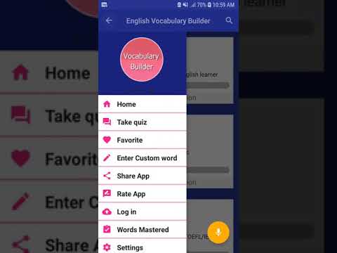 English Vocabulary builder app Video