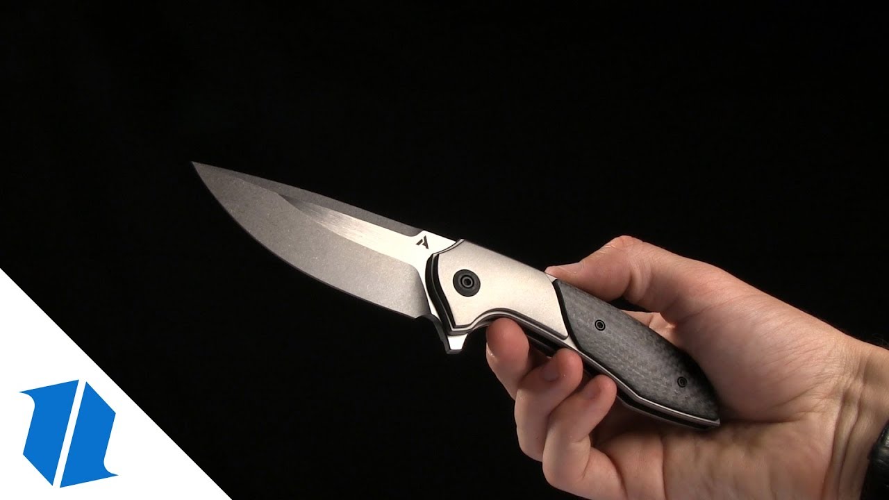 Arcform Catalyst Flipper Knife Ti/Micarta (3.5" Stonewash) TuffKnives