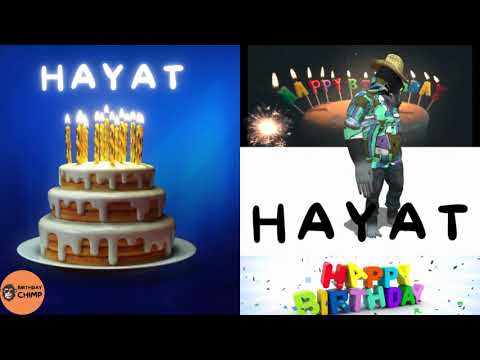 HAYAT Happy Birthday Song and Dance - It's Your Birthday - Happy Birthday to You HAYAT
