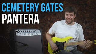 Pantera - Cemetery Gates (como tocar - aula de guitarra)