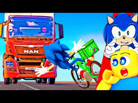 SONIC vs CAR CRASHES