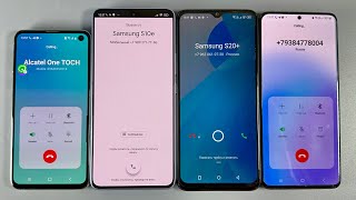 Incoming Call Four Phones + Infinix HOT 30i + Redmi Note 13 PRO + Galaxy S20 Plus + Samsung S10e