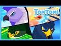 Sky Rangers🦅🦉 | Let's protect the sky! | Bird Heroes | Animal Comics | Animal Songs | TOMTOMI