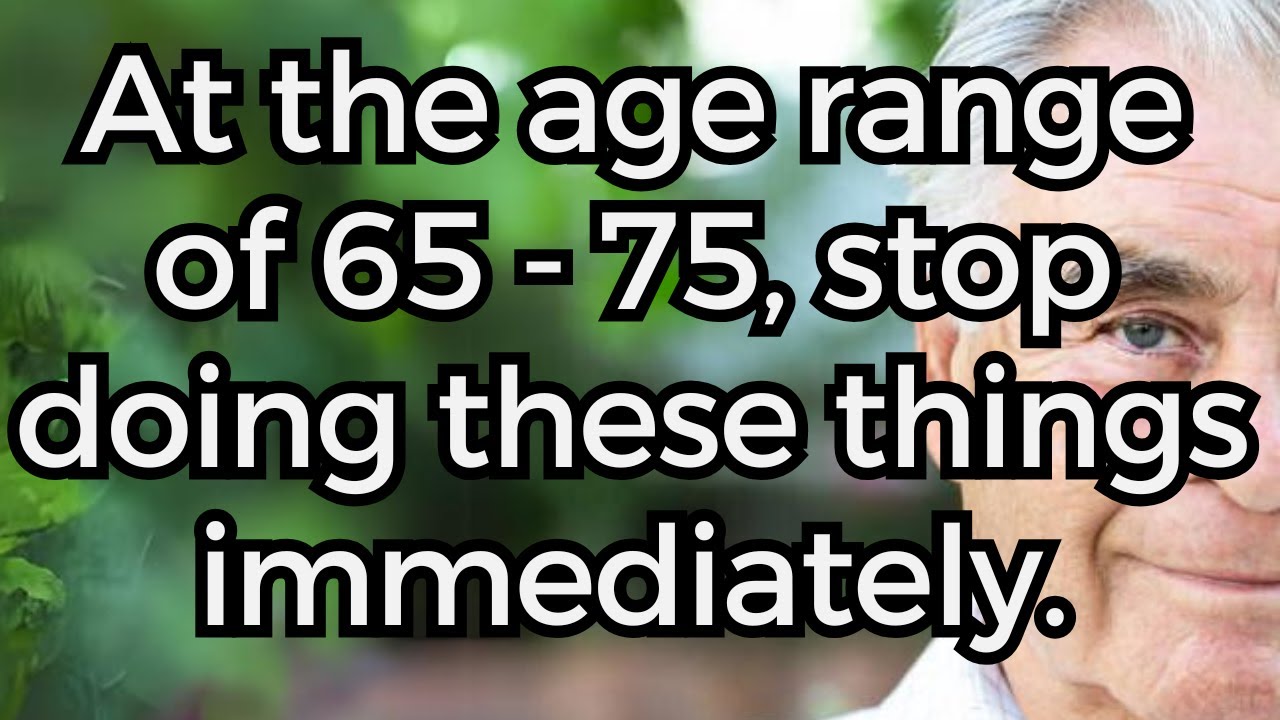 Why Do Many Elderly People Not Live Past 75 The Action That Determines Their Fate