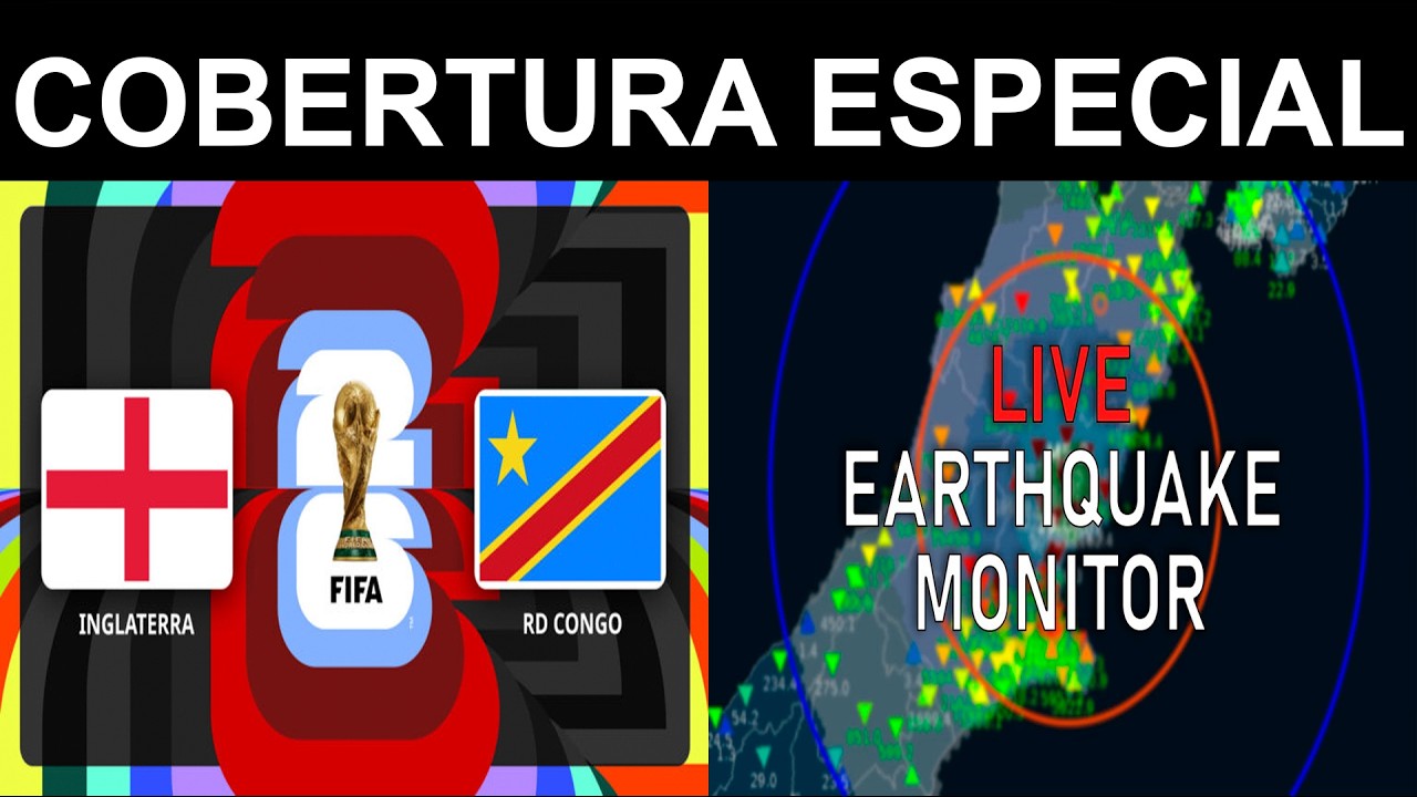 MUNDIAL DE FUTBOL 2026 INGLATERRA VS RD CONGO
ALERTA DE SISMOS EN TIEMPO REAL