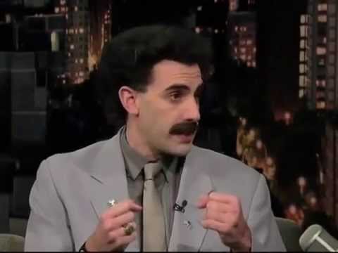 David Letterman   Borat (Full Interview). The best english comedy