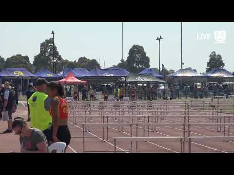 Boys U13 80m Hurdle Final - 2019 State Track and Field Championships // LAVicTV