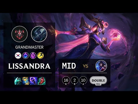 Lissandra Mid vs Ahri - KR Grandmaster Patch 11.8