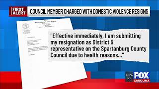 Officials: Spartanburg Co. council member charged with domestic violence resigns