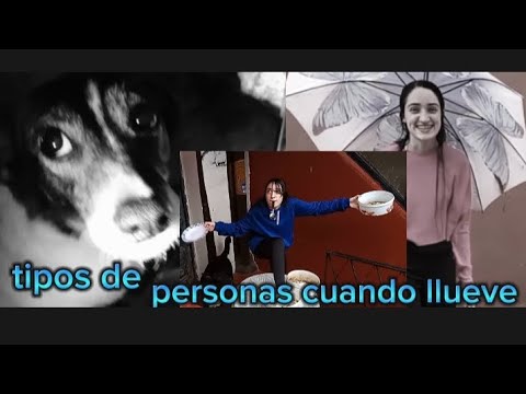 videos de risa, tipos de personas cuando llueve