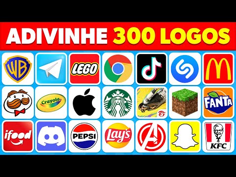 ADIVINHE A MARCA PELO LOGO 🤔🧠✅ | 300 LOGOS FAMOSOS | QUIZ DE LOGO 2024