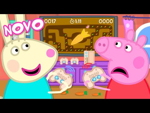 Capa de Peppa Pig Português Brasil | Jogando videogames | NOVO Contos da Peppa Pig