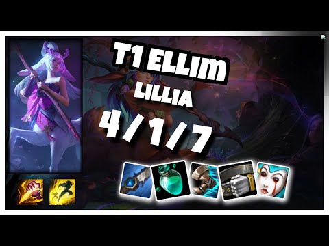 T1 Ellim Lillia JUNGLE (4/1/7) vs GRAVES Gameplay Replay - Patch 10.20