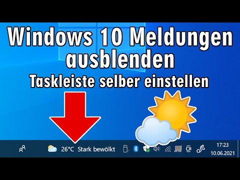 Windows 10 Taskleiste Wetter 🌞️ ausblenden ⛅️ Taskleiste selbst einrichten - Symbole deaktivieren Video