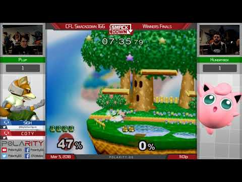 CFL Smackdown 166 Melee - Plup (Sheik) vs Hungrybox (Puff)