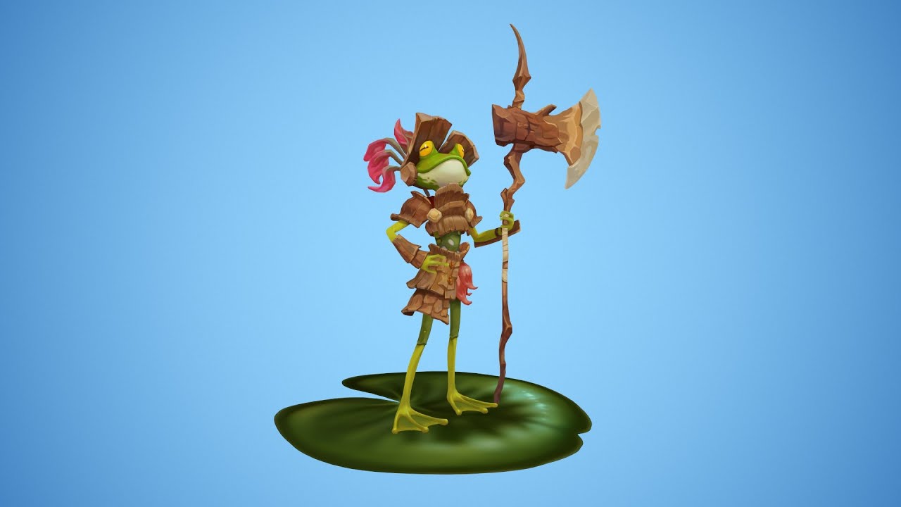 Character model Frog Warrior