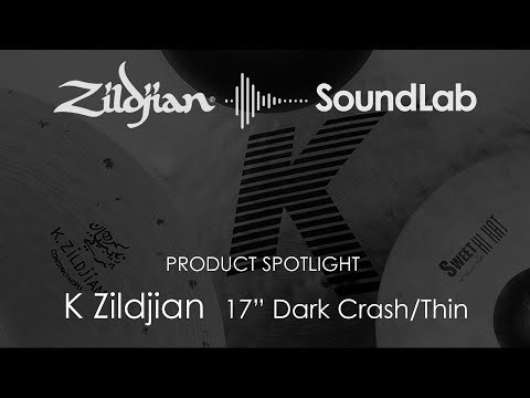 Zildjian K0903 17" K Zildjian Dark Thin Crash Cymbal w/ Video Link image 2