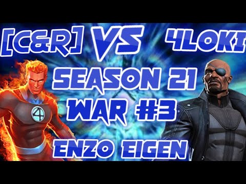 Alliance War Season 21 War 3 - Enzo Eigen - 4L0ki versus C&R