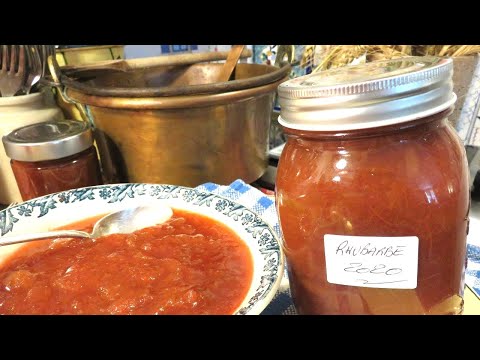 Recette confiture de rhubarbe