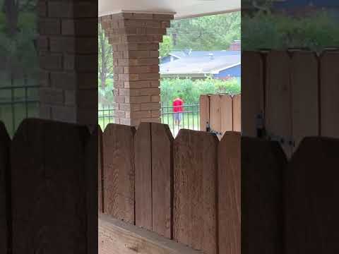 Stalker in gray older model Mercedes