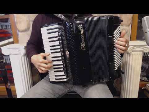 OTTAELIPER3496BK - Black Elite Peregrine Piano Accordion LMMM 34 96 $6999