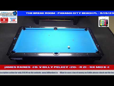 James Raines V Billy Pelkey - R to 21 - $1k Mid - The Break Room 9/15/23