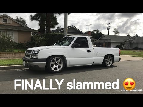 SLAMMING a full size truck, Silverado!