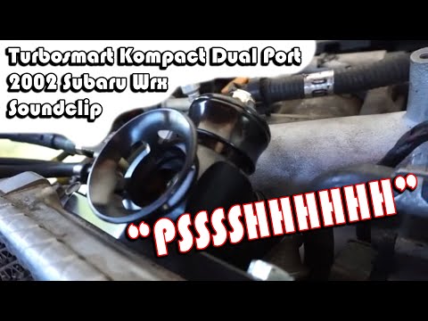 Turbosmart Kompact Dual Port Blow off valve sound clip | 2002 Subaru Wrx Wagon