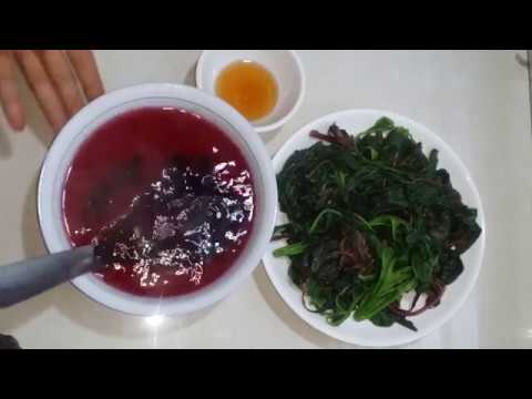 Rau dền luộc