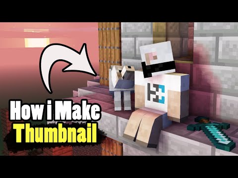 How i Make Minecraft Custom Thumbnail | in Hindi | BlackClue Gaming
