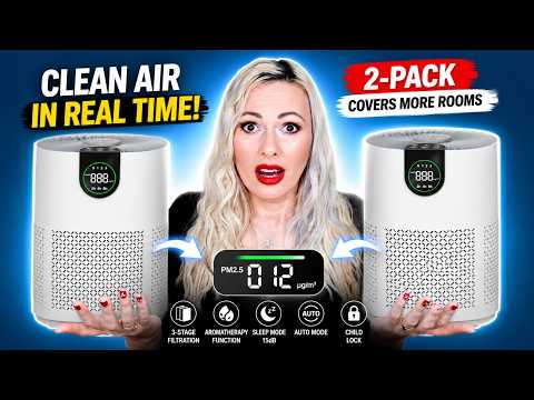 VEWIOR Air Purifier Review! 3-Stage Filtration System, Washable Filter, True H13 HEPA Air filter