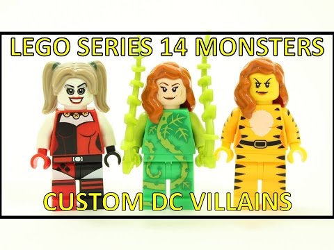 LEGO SERIES 14 MONSTERS CUSTOM DC VILLAIN MINIFIGURE IDEAS Video