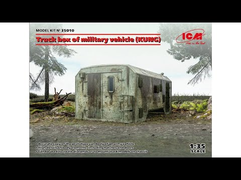 Unboxing ICM 35010 Truck Box Of Military VEHICLE (KUNG) 1/35 Scale Plastic Model Kit Store