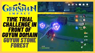 Genshin Impact - Time Trial Challenge in front of  Domain of Guyun -  Lawachurl - Guyun Stone Forest