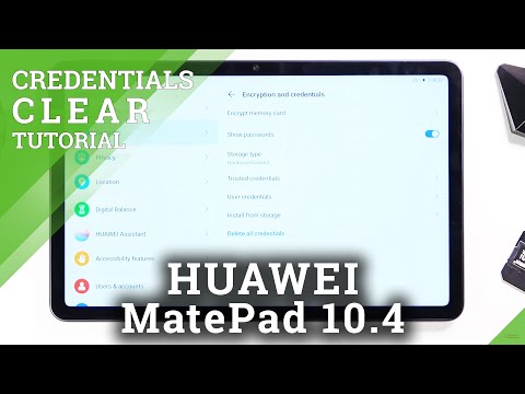 How to Clear Credentials on HUAWEI MatePad 10.4 – Remove Credentials