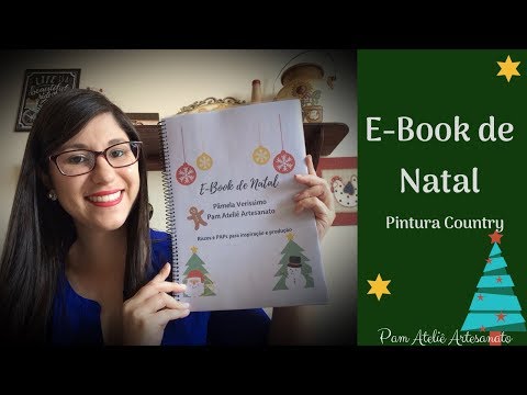 E-Book de Natal do Pam Ateliê / Artesanato em MDF / Pintura Country Decoração de Natal