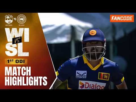 Kusal Mendis stars in Sri Lanka's 41-run win vs West Indies | 1st ODI Extended Highlights